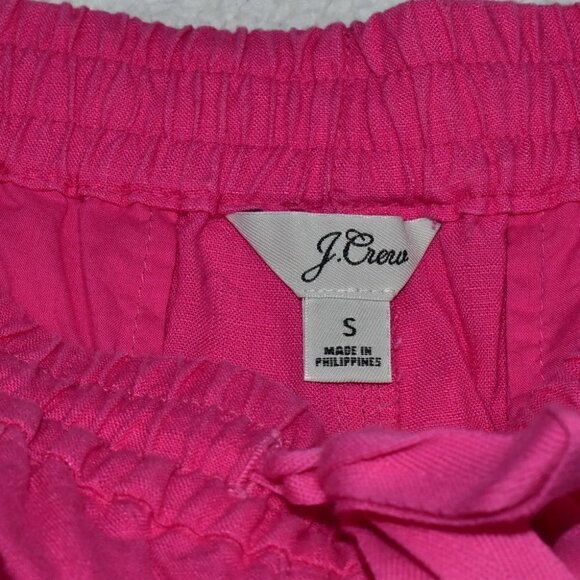 J. Crew Linen Barbiecore Seaside Short Pink Size S - Picture 2 of 9